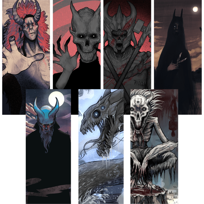 ZODIAC SIGNS as GUARDIAN DEMONS ~ Fragments from the Zodiac Signs as Guardian Demons series. -2024