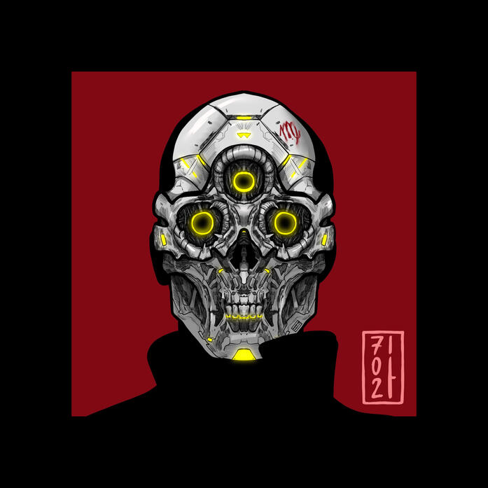 VIRGO — The SNIPER ~ from the series Zodiac Obscure Masks (2023)