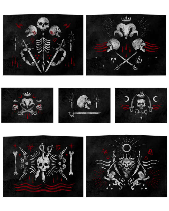 JOLLY ROGER ~ A selection of Jolly Roger illustrations from a larger series published on TikTok and Instagram. (2023/24)