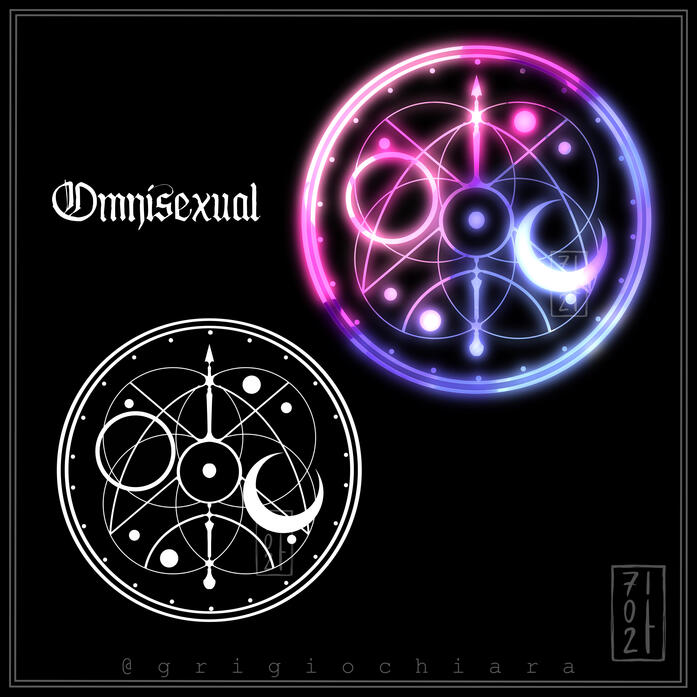 Pride Month Sigils (2025) ~ Sigil from the Pride Month 2025 series, created for the omnisexual identity.
